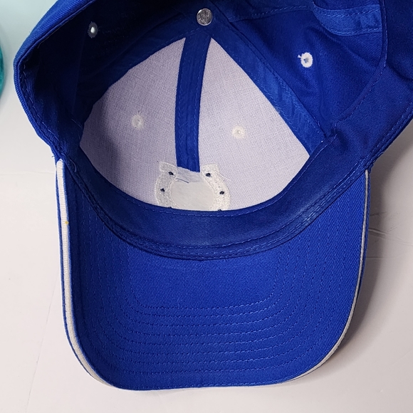Indianapolis Colts Blue W White Embroidered Logo Cap Otto 100% Cotton Hat NFL - Picture 5 of 6